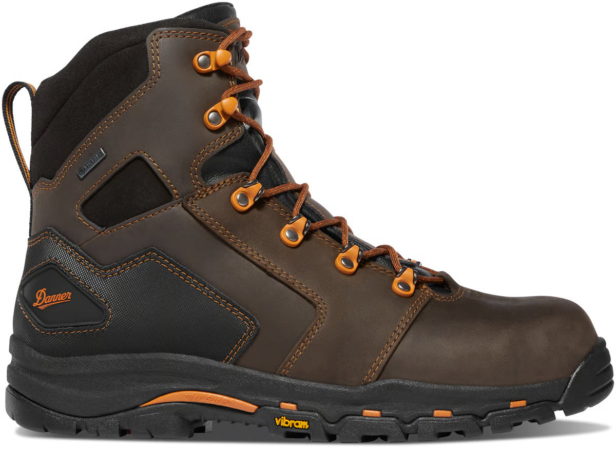 Men's Vicious 6" Brown/Orange NMT
