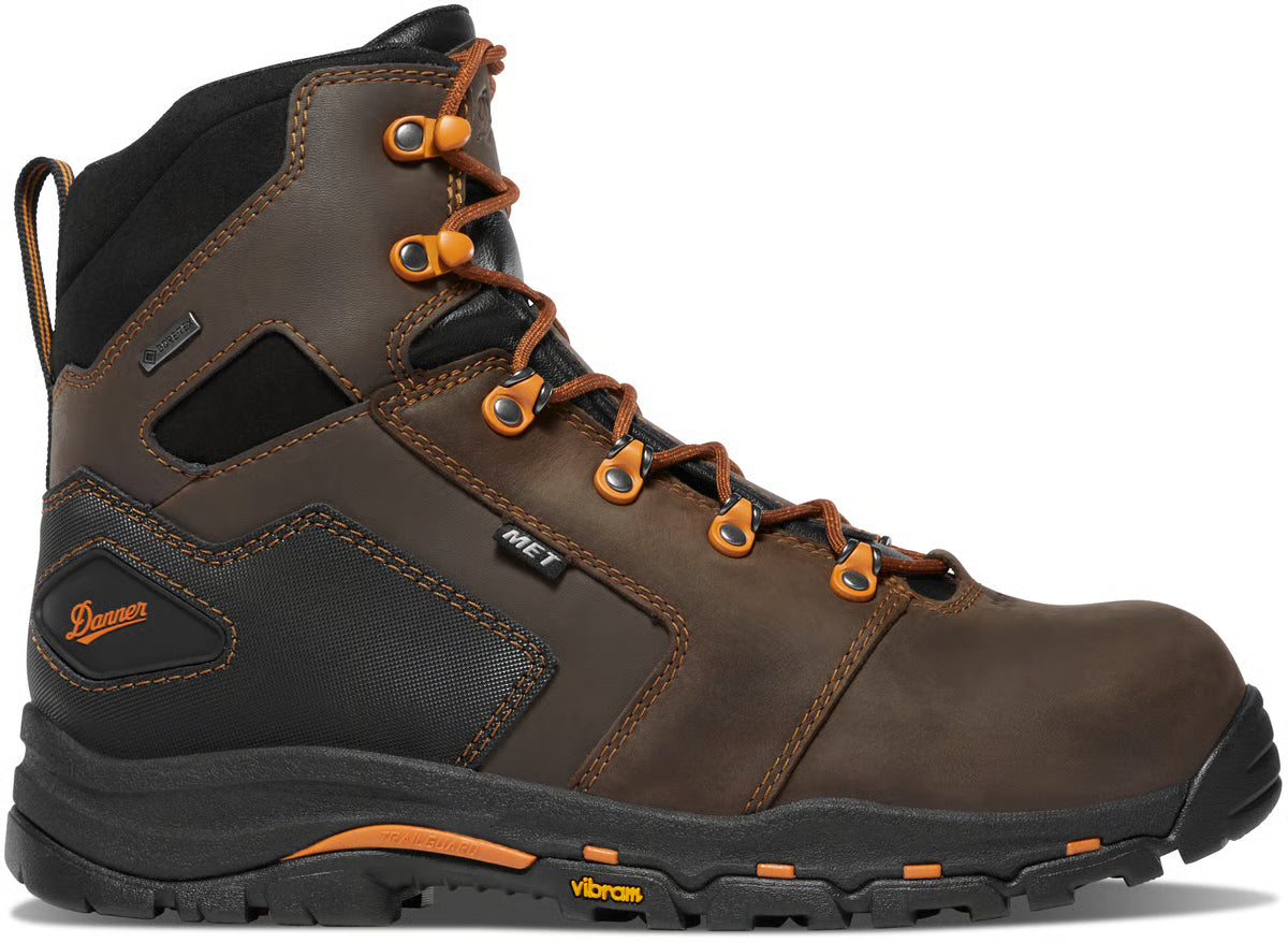 Men's Vicious 6" Brown/Orange MET/NMT