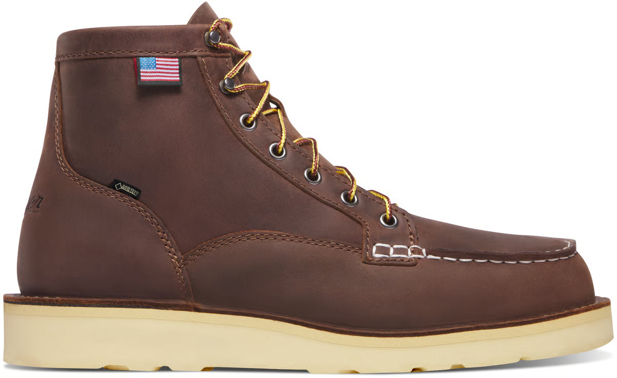 Men's Bull Run Moc Toe 6" Brown GTX ST