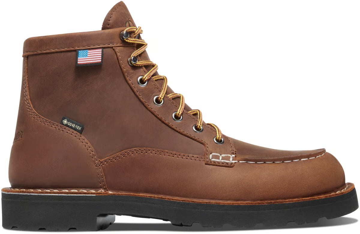 Men's Bull Run Moc Toe 6" Tobacco GTX ST
