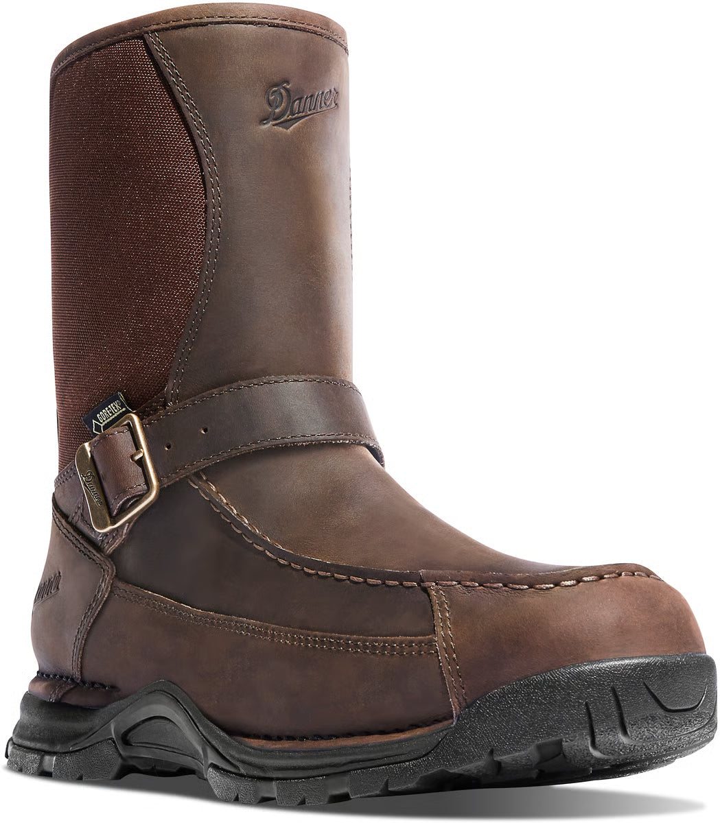 Men's Sharptail Rear Zip 10" Dark Brown