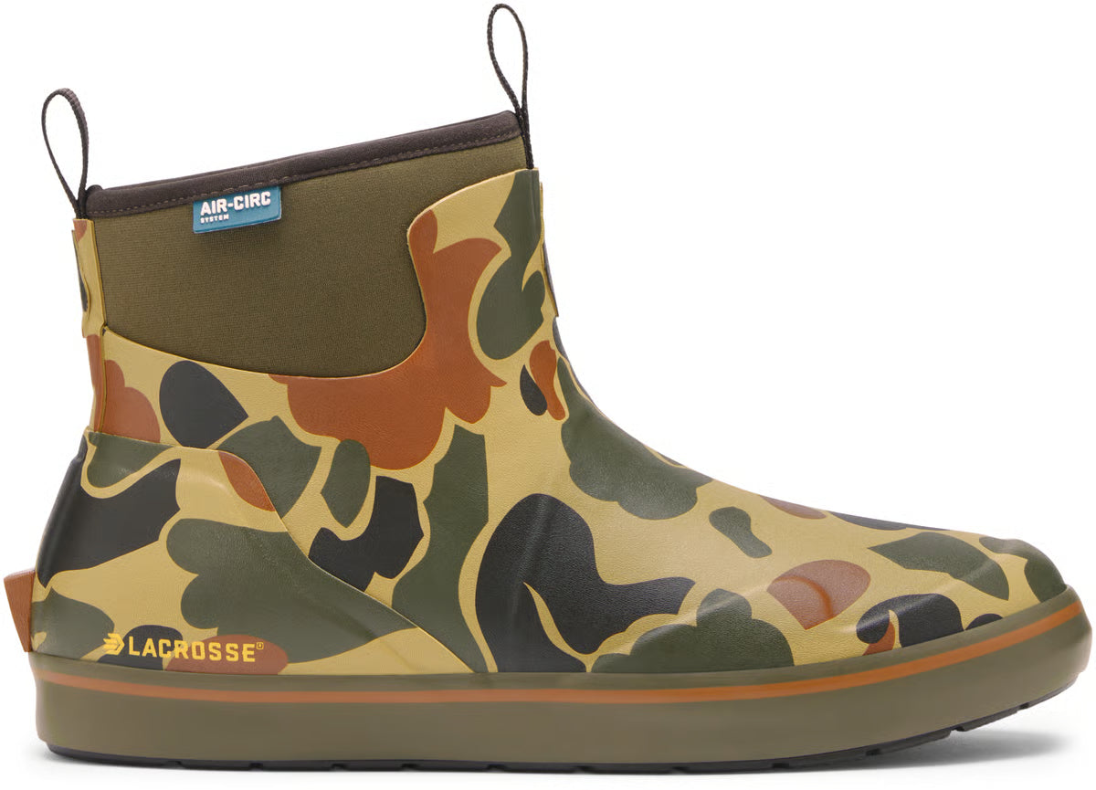LACROSSE Men's Alpha Deck Boot 6" Hardwoods Duck Camo