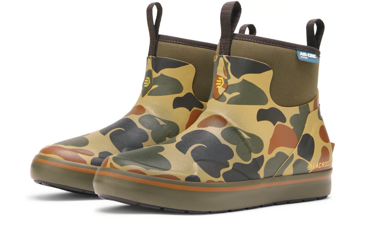 LACROSSE Women's Alpha Deck Boot 6" Hardwoods Duck Camo