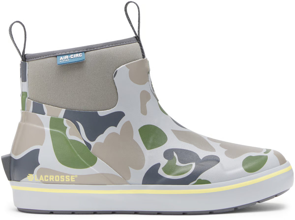 LACROSSE Women's Alpha Deck Boot 6" Seagrass Duck Camo