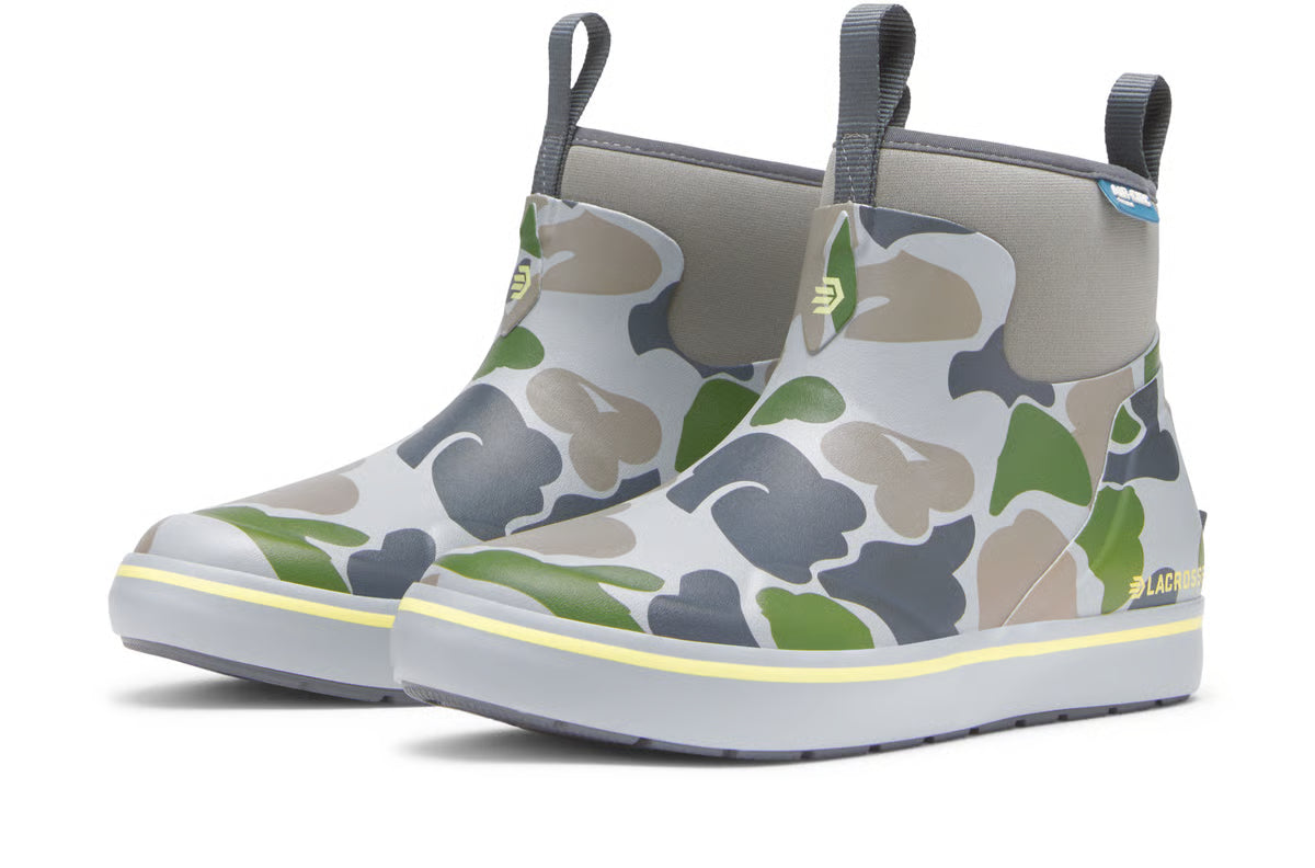 LACROSSE Women's Alpha Deck Boot 6" Seagrass Duck Camo