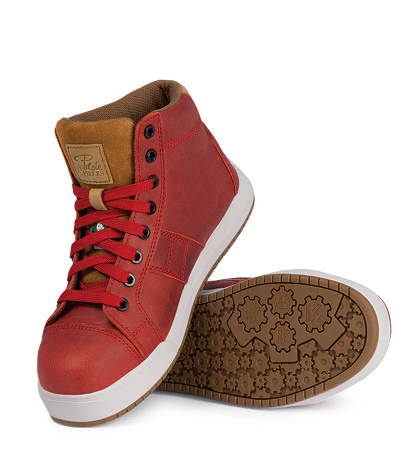 P&F PF690 Women's 6'' High-Top Leather Work Shoes, CSA Metal-Free