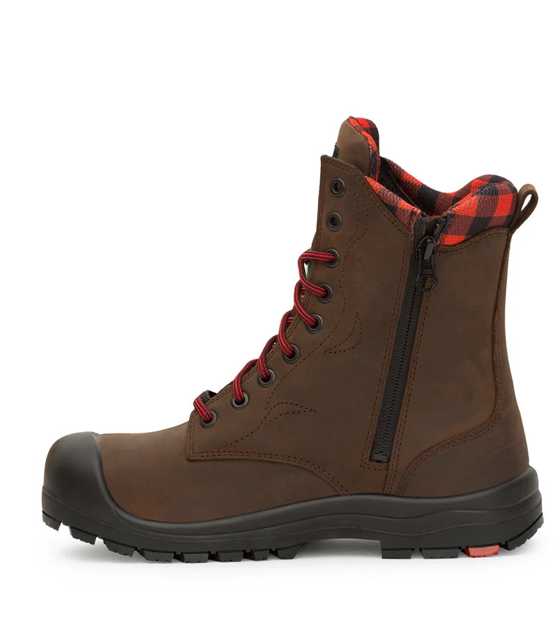P&F PF358 Women's 8" leather work boots, CSA steel toecap