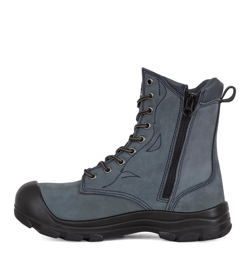 P&F S558 Women's 8" Nubuck Leather Work Boots, CSA Steel Toe Cap (6 Colours)