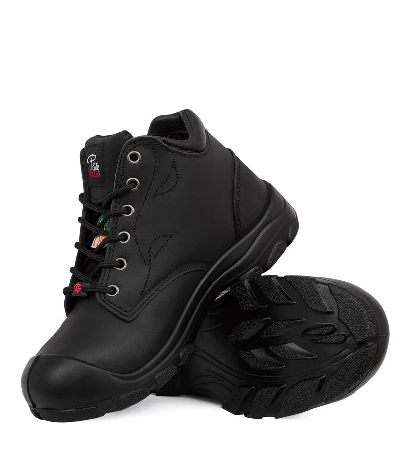 P&F S559 Women's 6'' Leather Work Boots, CSA Steel toe cap