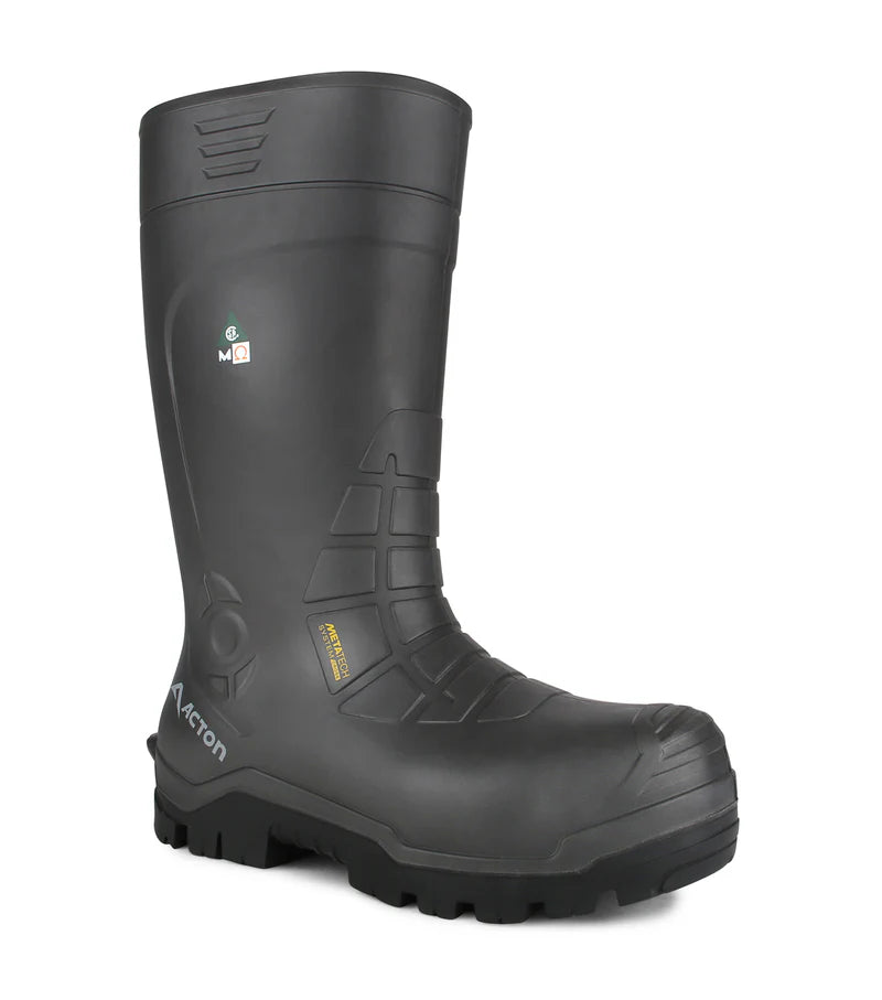Acton All Weather Grey 15" CSA Work Boots with Metatarsal Protection