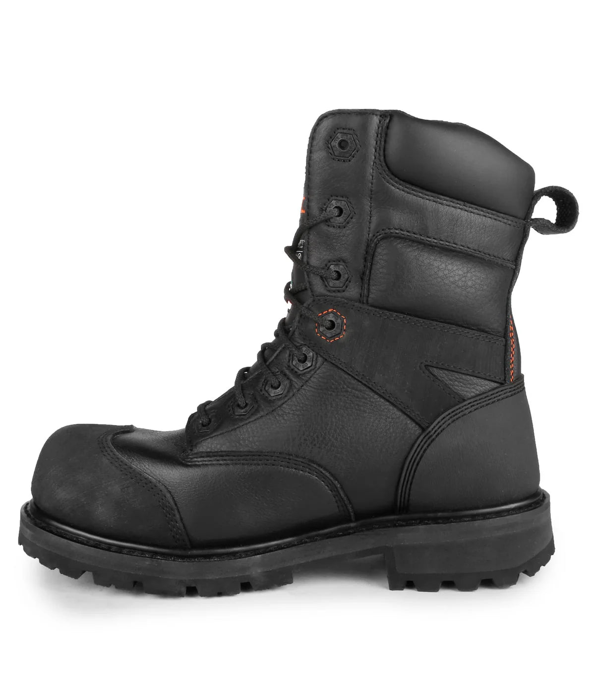STC Duncan II, Black | 8” Waterproof Leather Work Boots | Vibram Fire&Ice