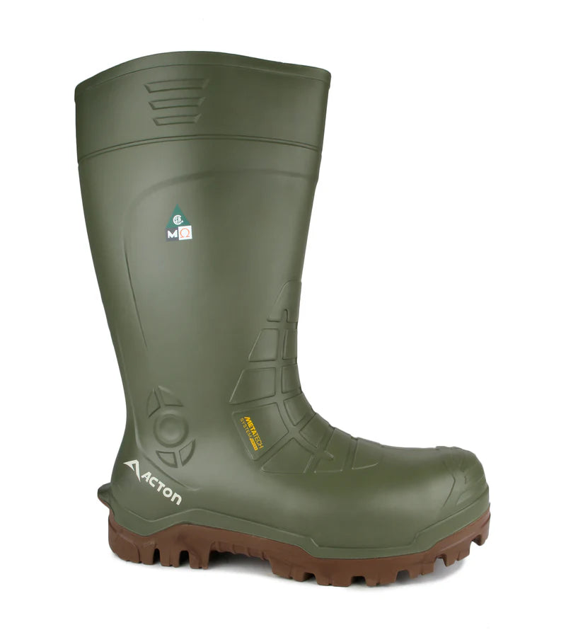 Acton Bering Green 15" CSA PU Work Boots with Metatarsal Protection