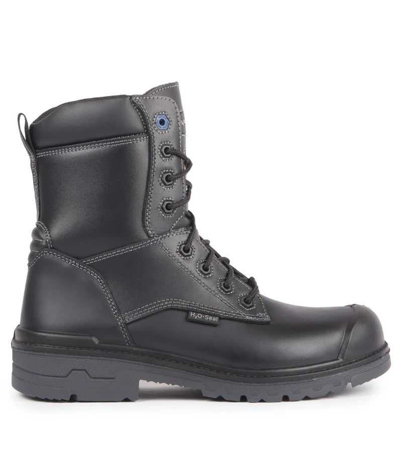 Acton Progum, Black | 8" CSA Leather Work Boots | Slip Resisting Outsole