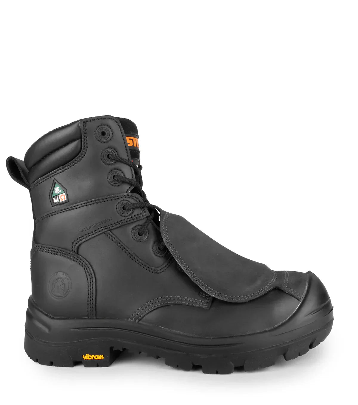 STC Alloy, Black | 8'' Work Boots with External Metguard | Vibram TC4+