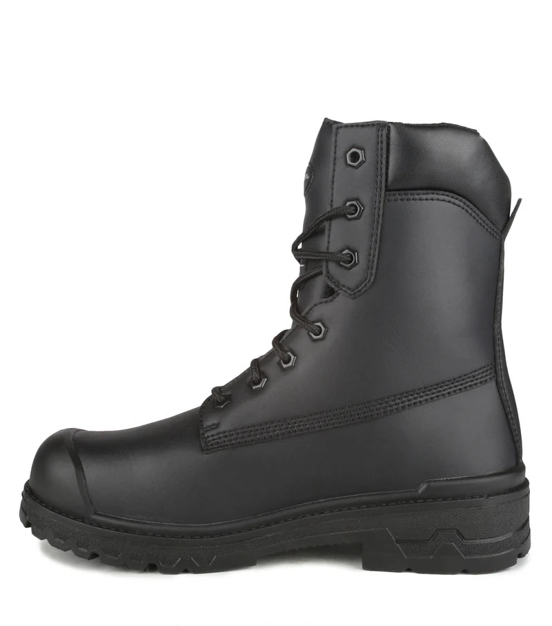 Acton Prospect, Black 8'' Vegan CSA Work Boots, Microfiber & Chemtech