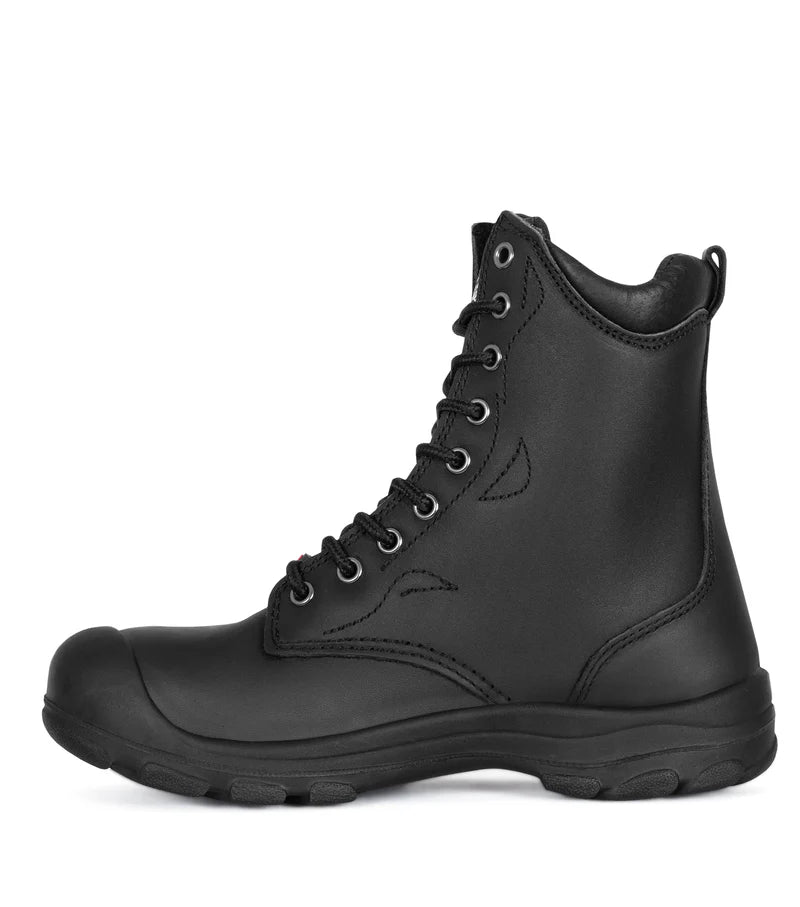 P&F S552 Women's 8" leather work boots, CSA steel toe cap