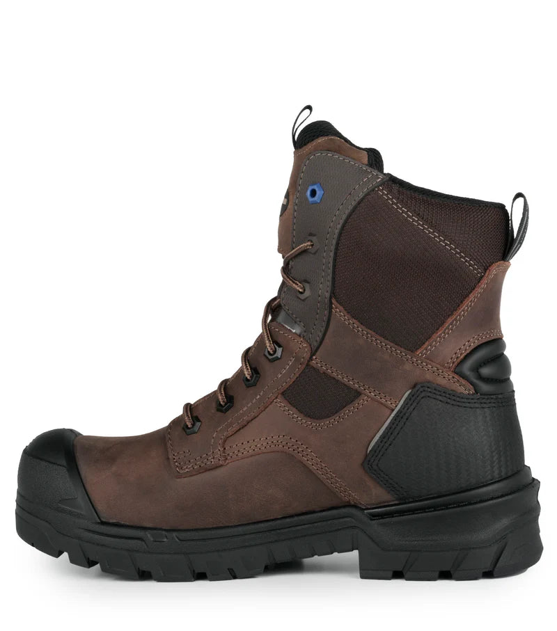 Acton G3O 8" CSA Leather Work Boots with Slip Resisting Outsole (Darch Brown/Black)