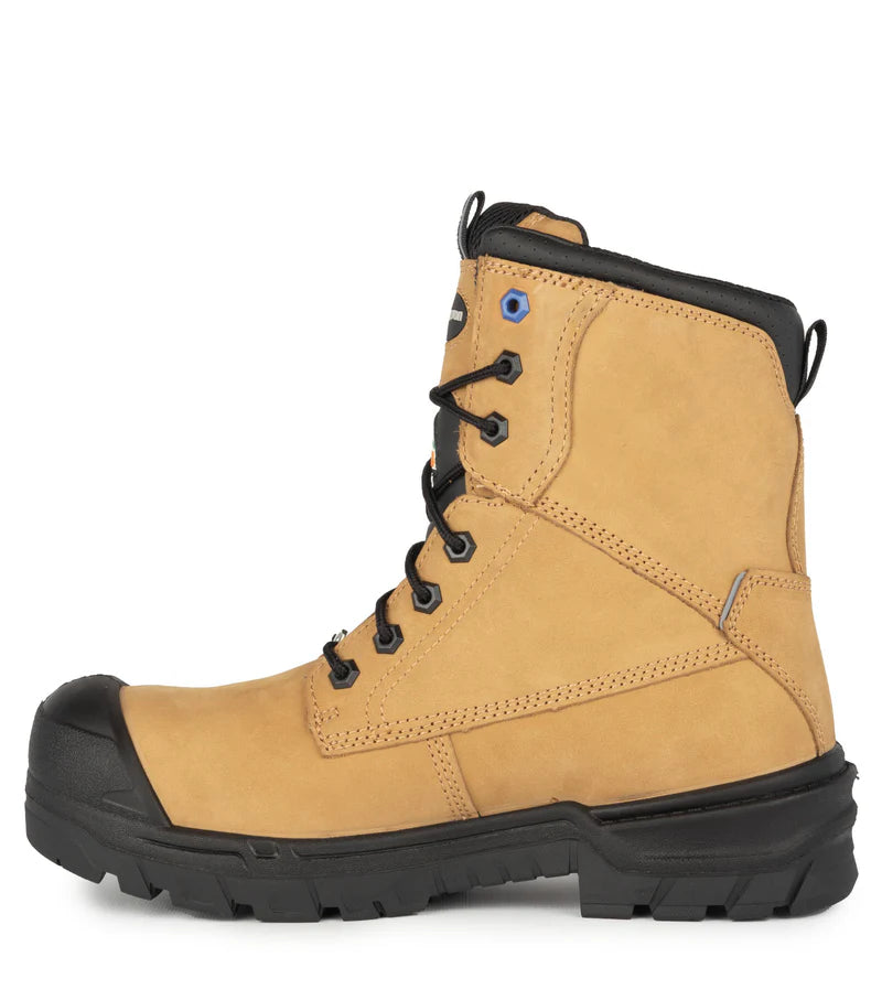 Acton G3M 8" CSA Leather Work Boots with Slip Resisting Outsole (Black/Tan)