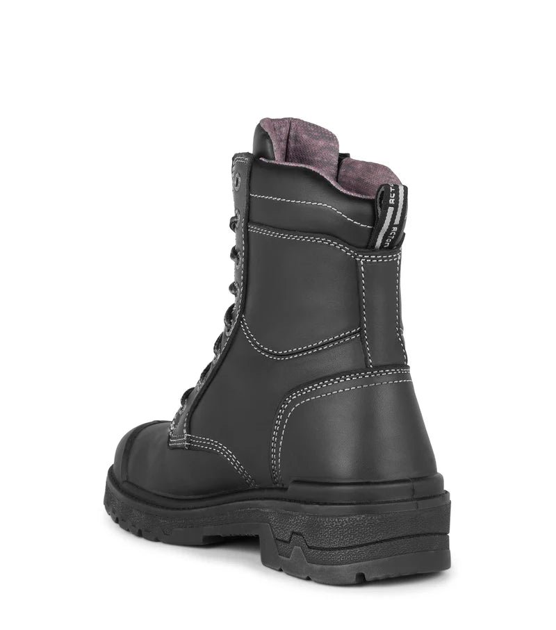 Acton Fierce-I-Black Women’s 8" CSA Work Boots with Metatarsal Protection