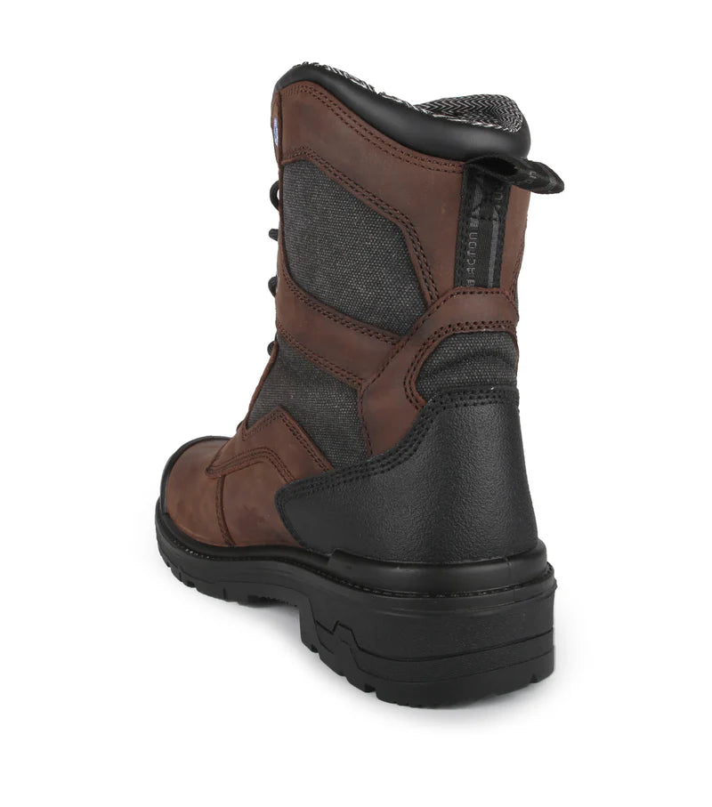 Acton Pro-Ice Men's, Brown, 8'' CSA insulated work boots with 4grip4ice outsole