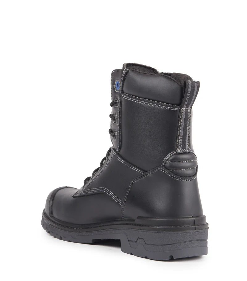 Acton Progum, Black | 8" CSA Leather Work Boots | Slip Resisting Outsole