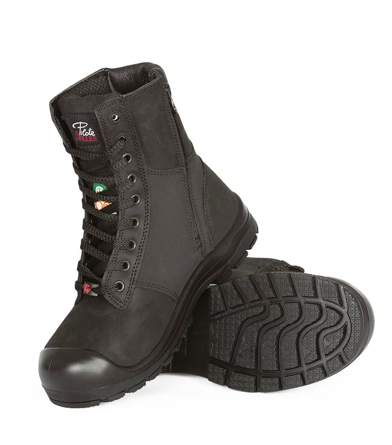 P&F PF368 Women's 8" leather work boots, CSA steel toecap (2 Colours)