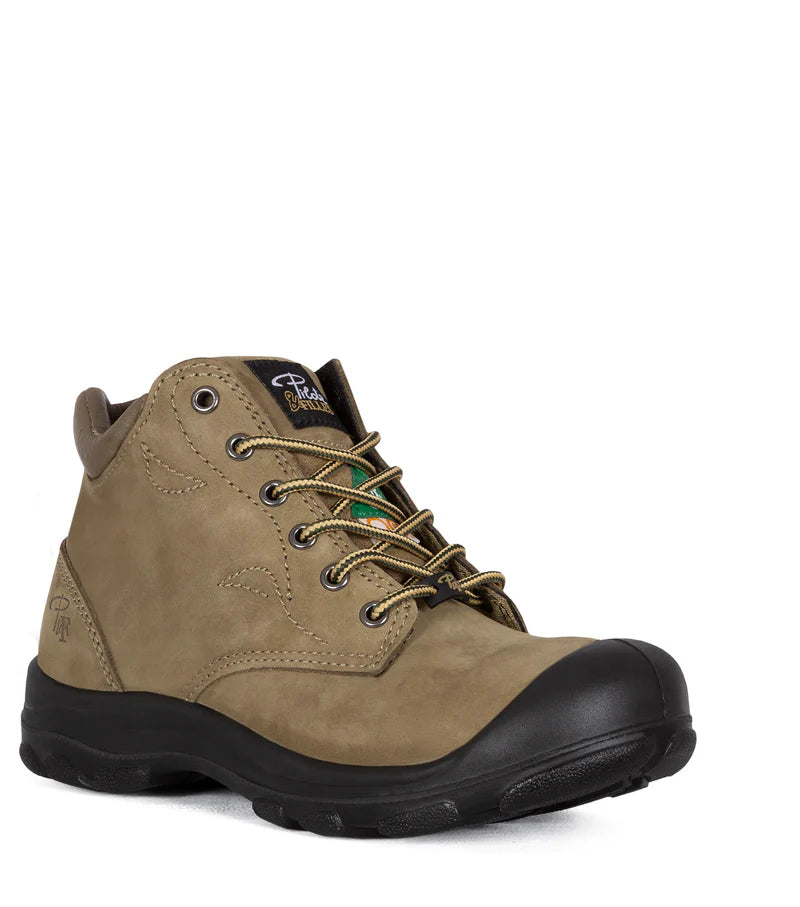 P&F S556 Women's 6" work boots in nubuck leather, CSA steel toecap (3 Colours)
