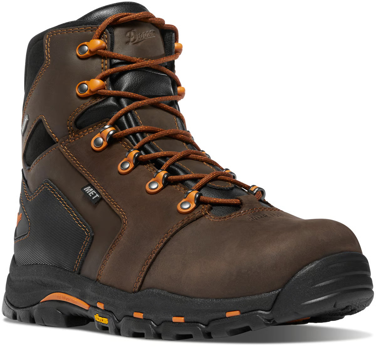 Men's Vicious 6" Brown/Orange MET/NMT