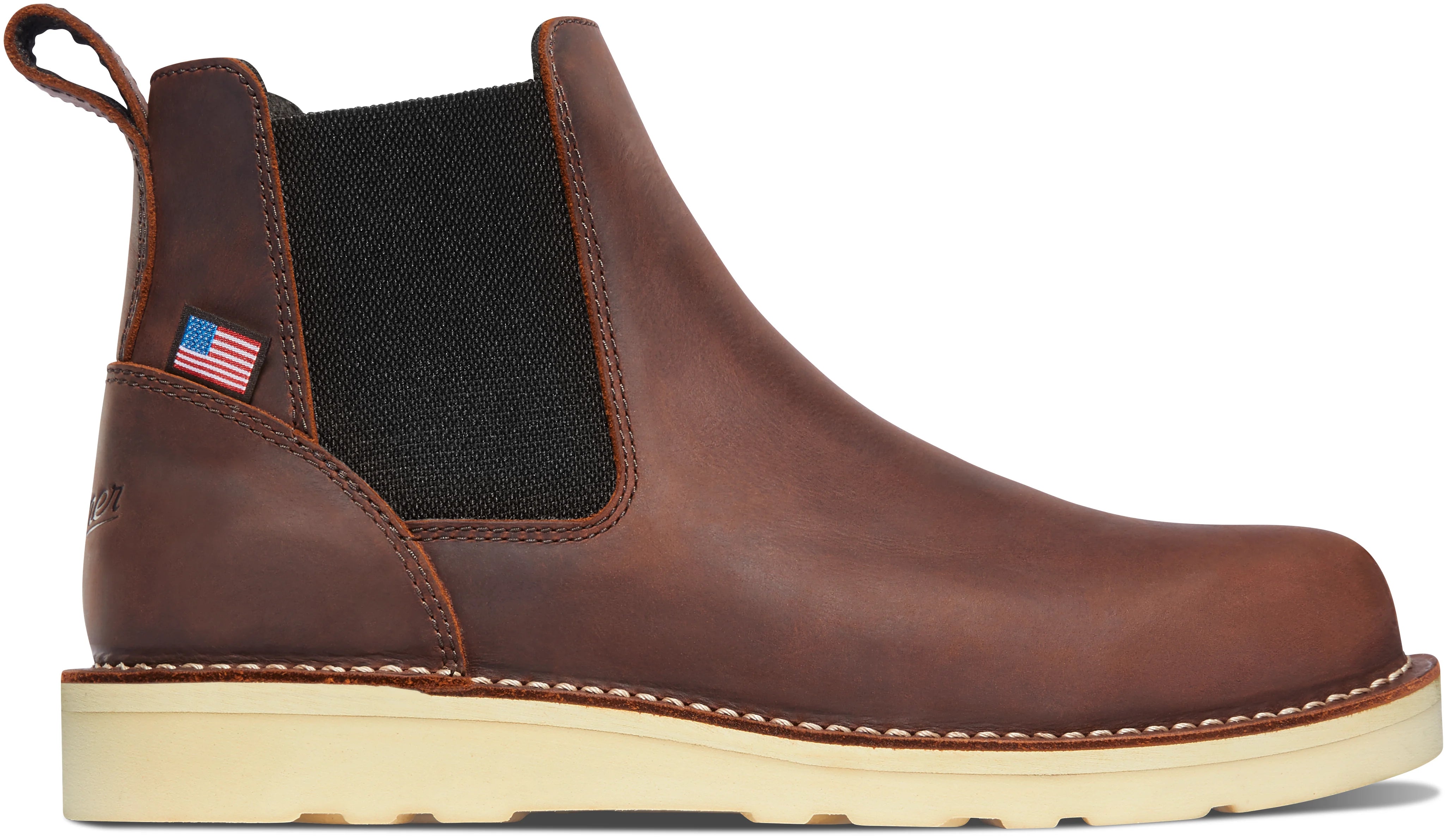Men's Bull Run Chelsea 6" Brown Wedge