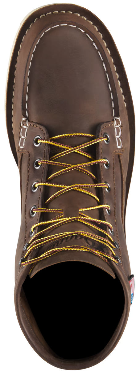 Men's Bull Run Moc Toe 6" Brown Heel