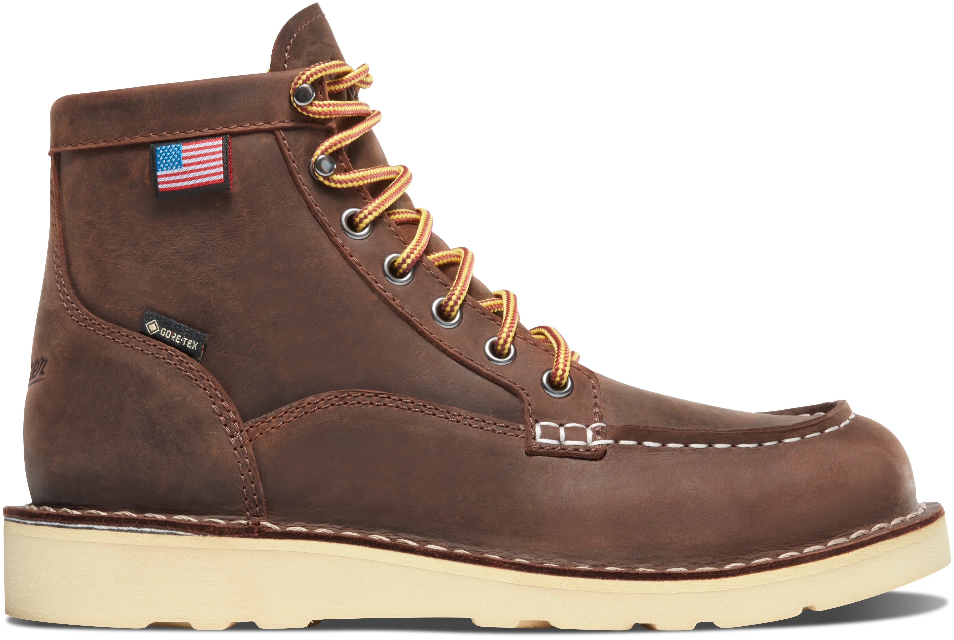 Women's Bull Run Moc Toe 6" Brown GTX