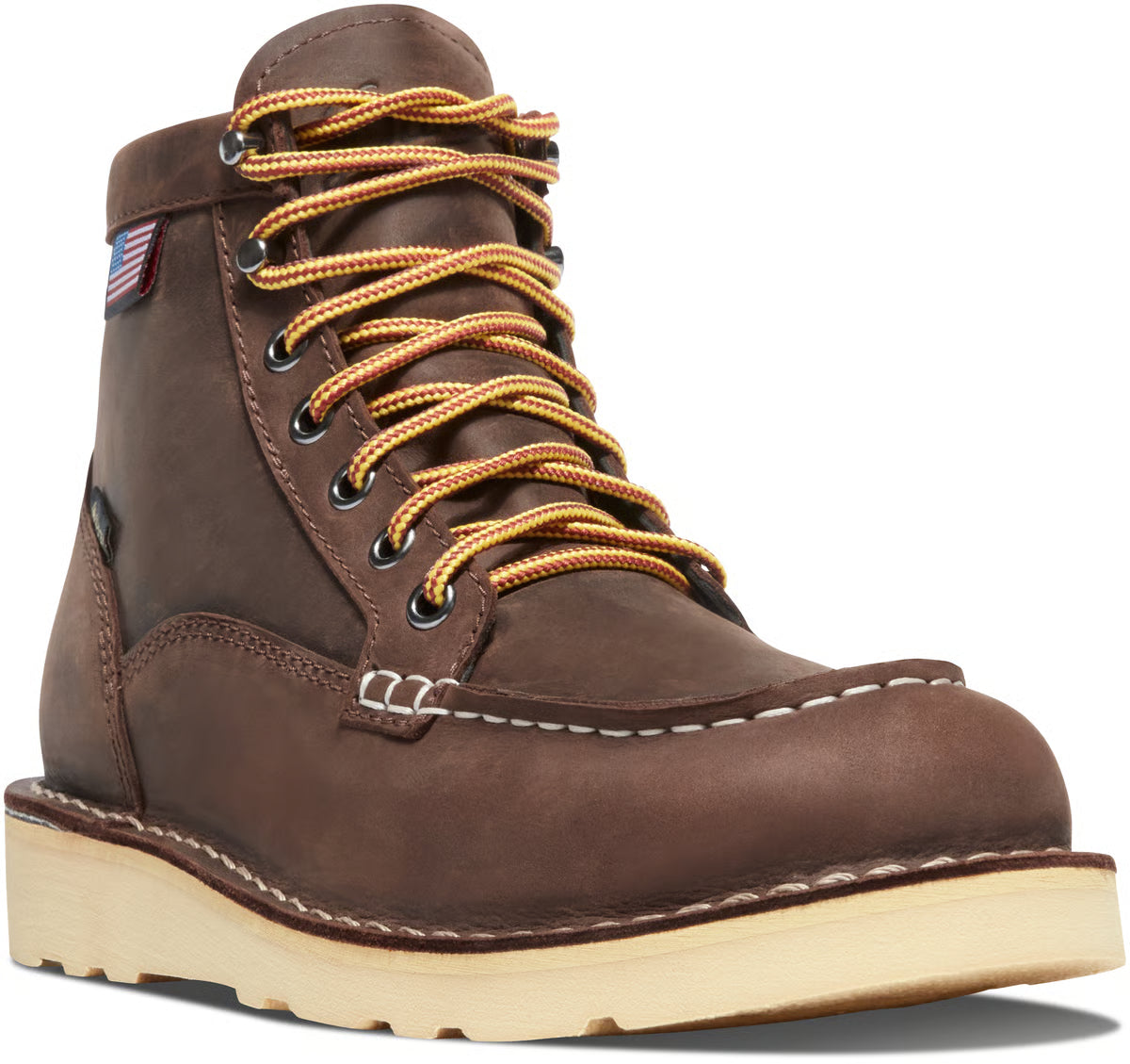 Men's Bull Run Moc Toe 6" Brown GTX ST