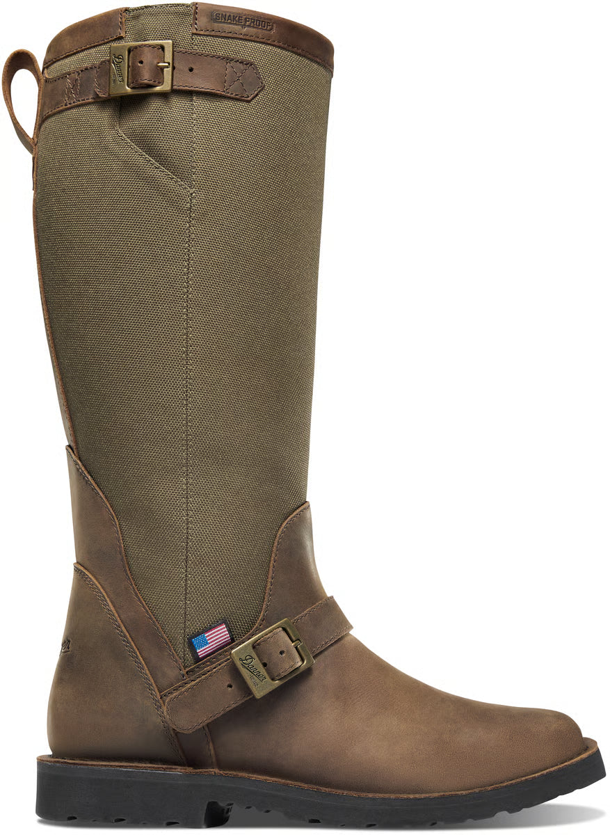 Men's San Angelo Snake Boot 17" Brown Square Toe