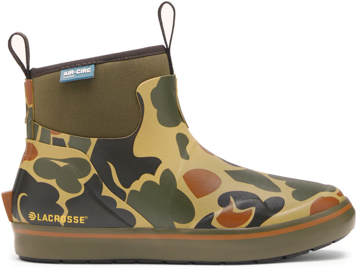 LACROSSE Women's Alpha Deck Boot 6" Hardwoods Duck Camo