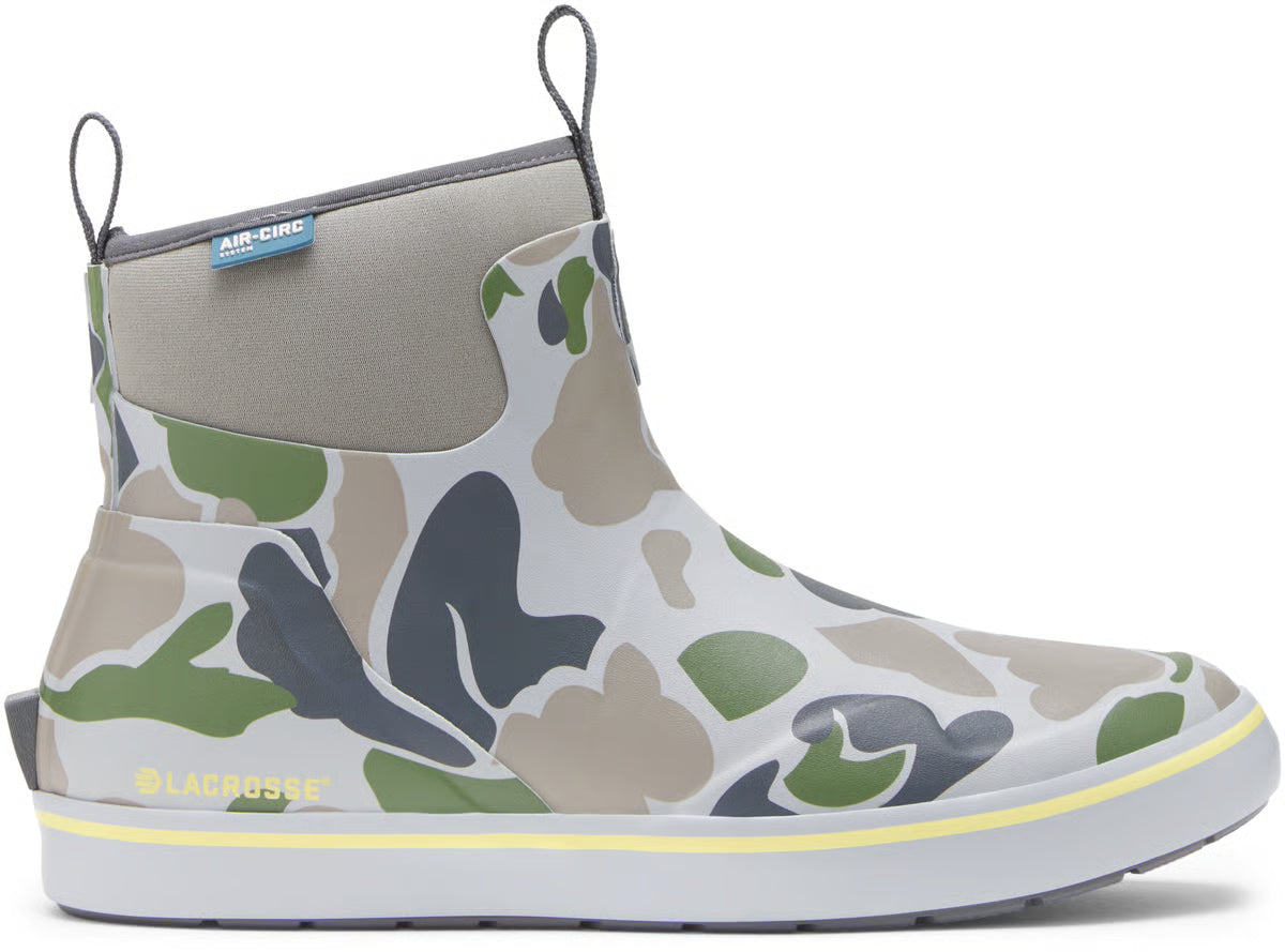 LACROSSE Men's Alpha Deck Boot 6" Seagrass Duck Camo
