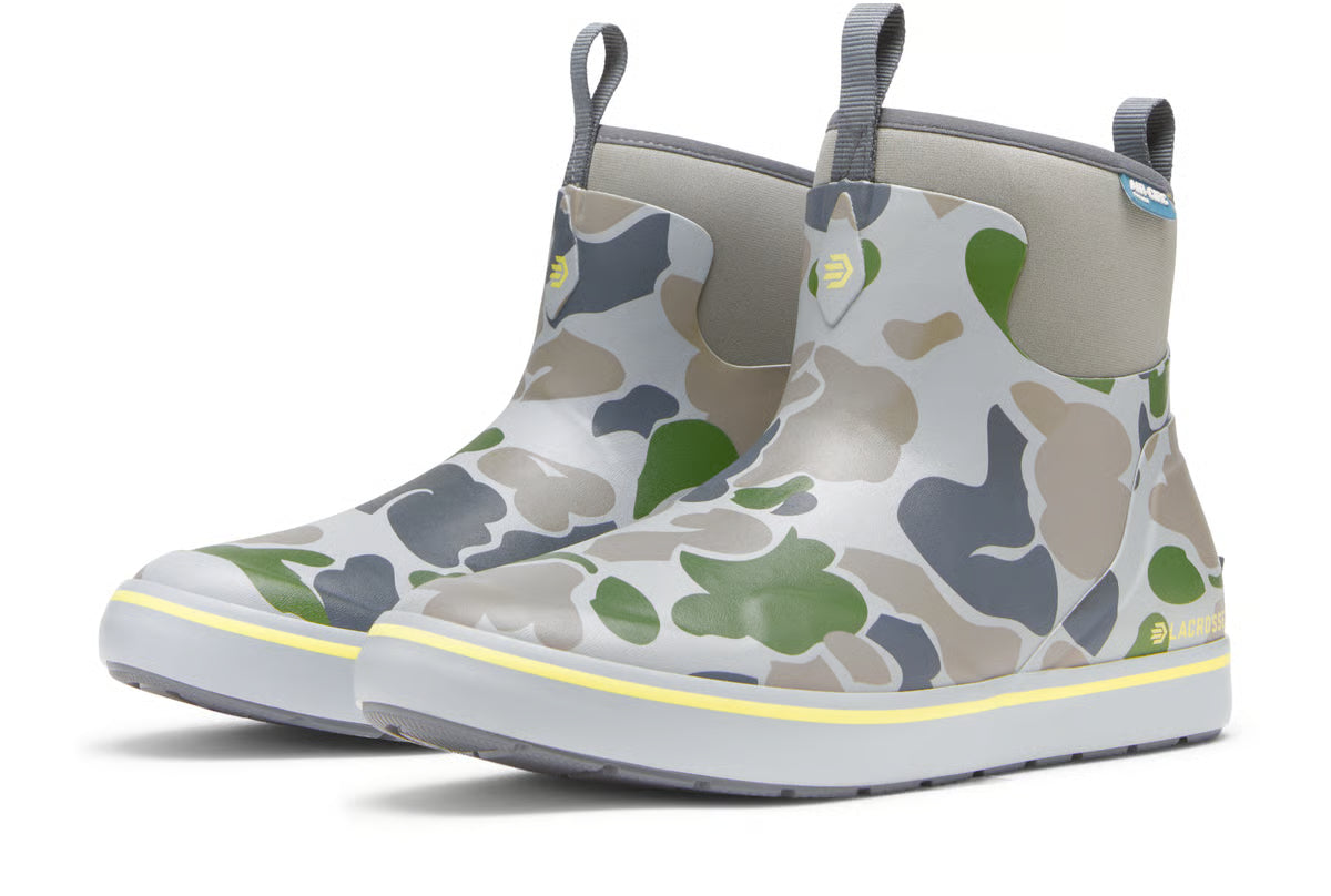 LACROSSE Men's Alpha Deck Boot 6" Seagrass Duck Camo