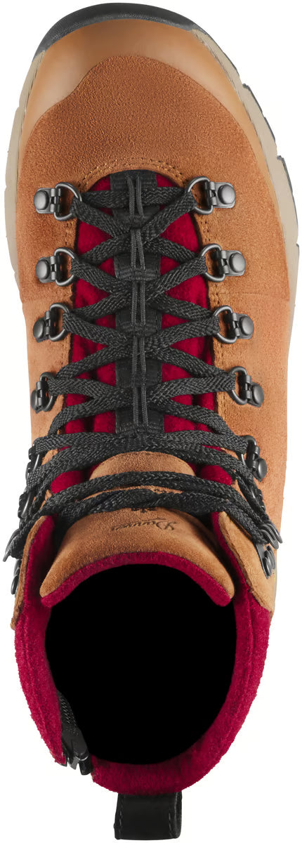 Women's Arctic 600 Side-Zip 7" Brown/Red Felt 200G
