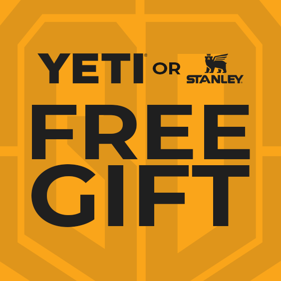Free Yeti OR Stanley Drinkware Gift (Up to $45 Value)