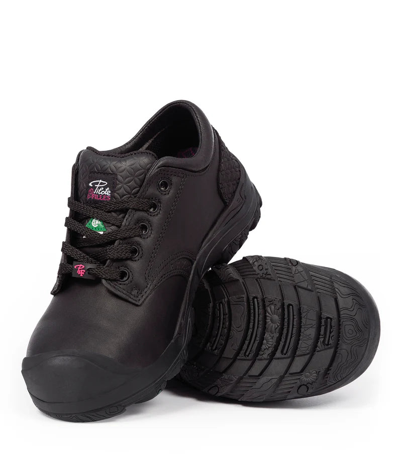 P&F PF622 Women's Leather Work Shoes, CSA Steel Toe Cap