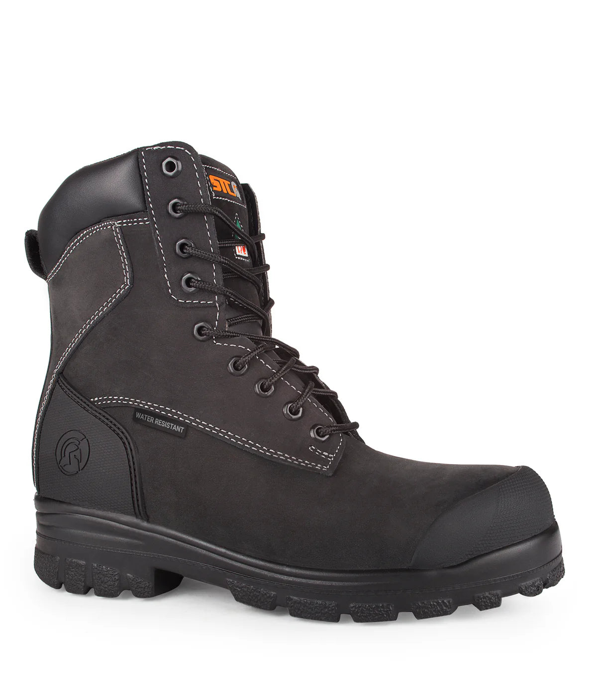 STC Master, Black | 8" Nubuck Leather Work Boots