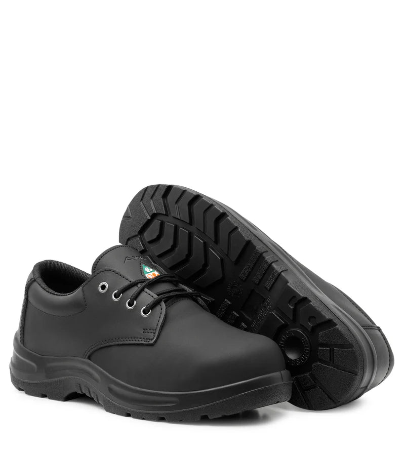 Acton Protect CSA Black Leather Work Shoes