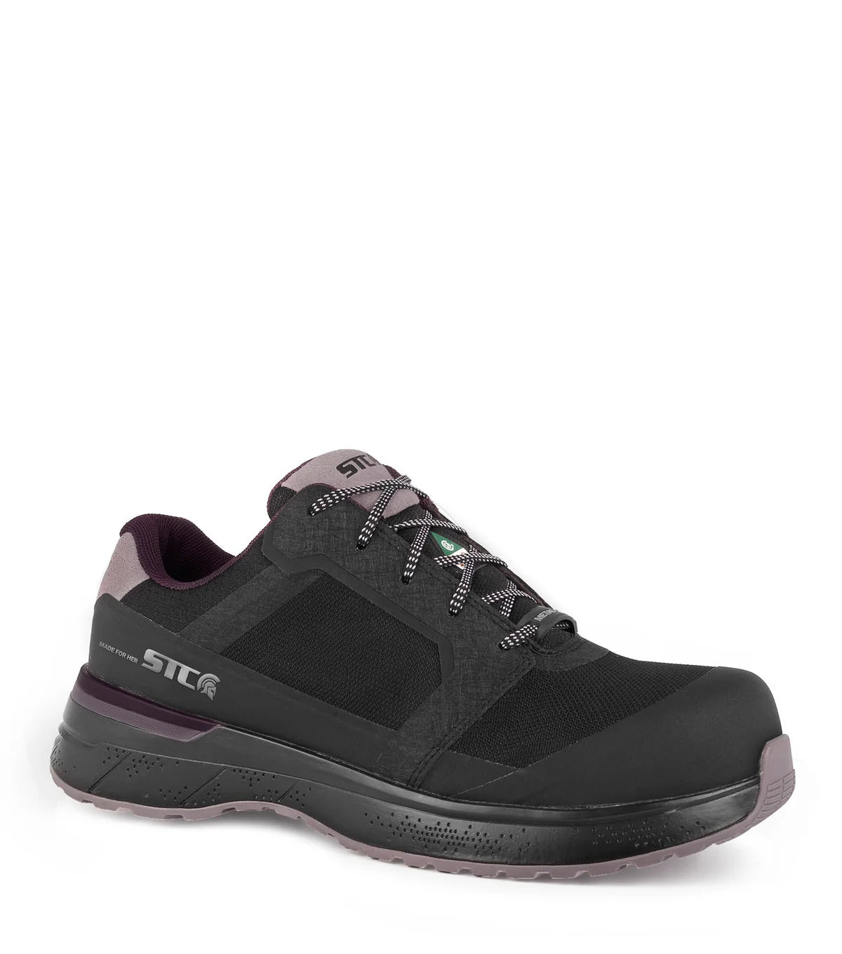 STC LadyFit, Black | Women's Ultra Lightweight Athletic Work Shoes