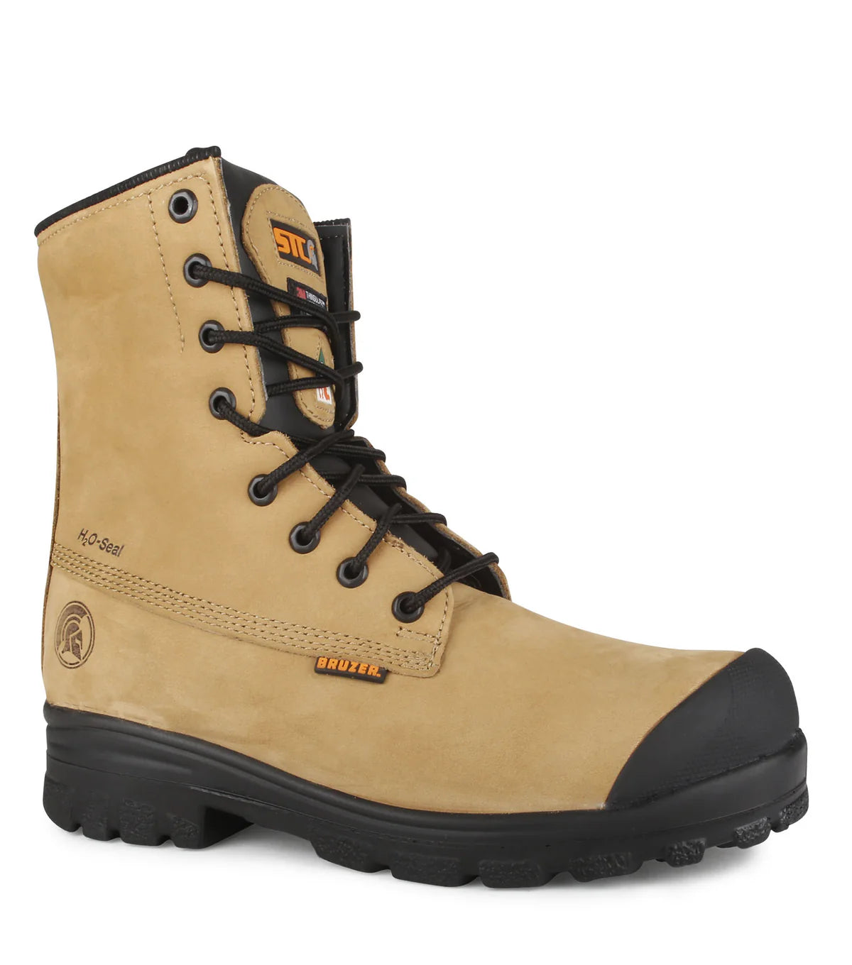STC Acrobat, Tan | 8" Water-repellent Leather Work Boots | 200g Insulation