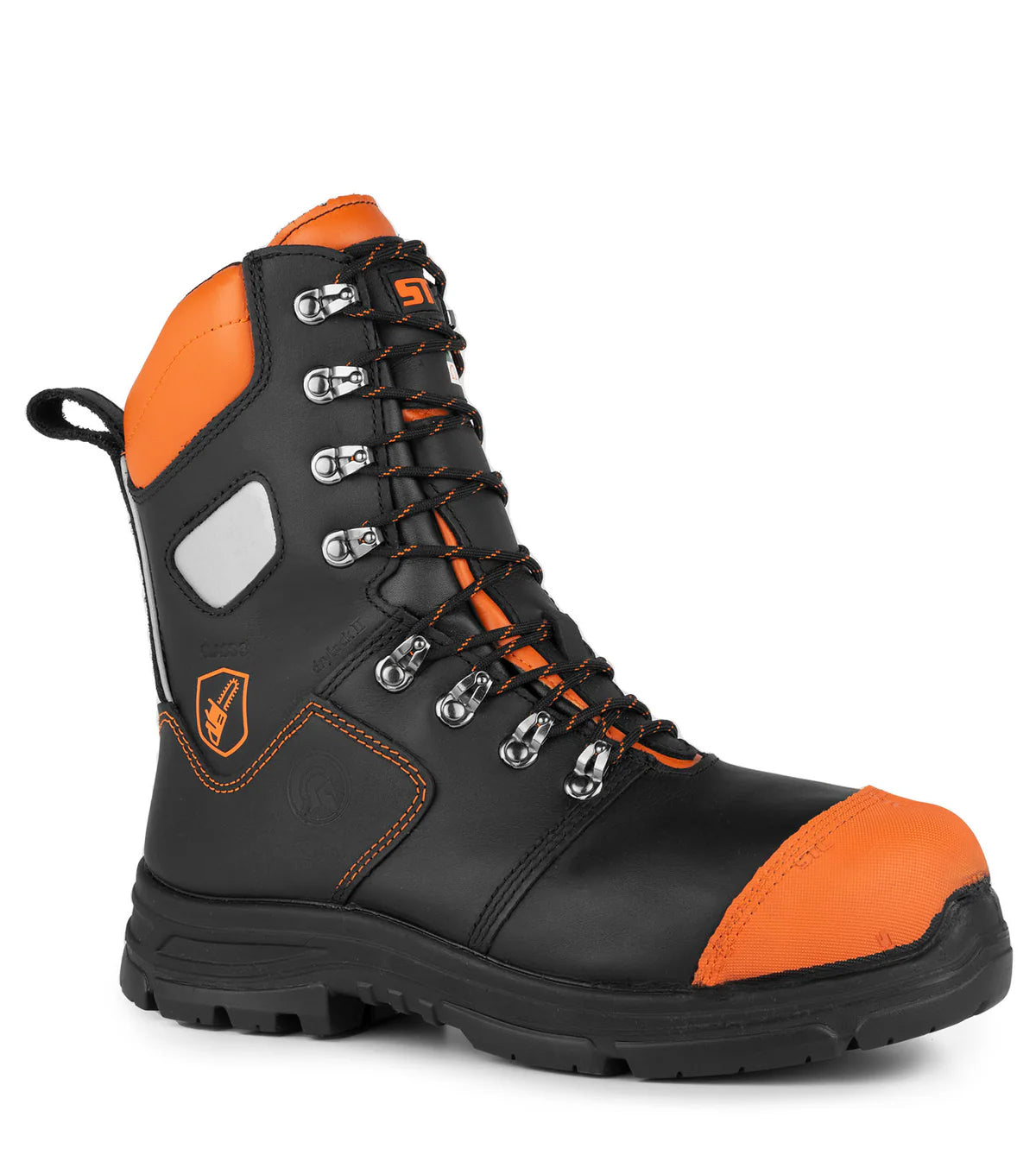 STC Battler, Orange | 8" Lumberjack Chainsaw Safety Work Boots