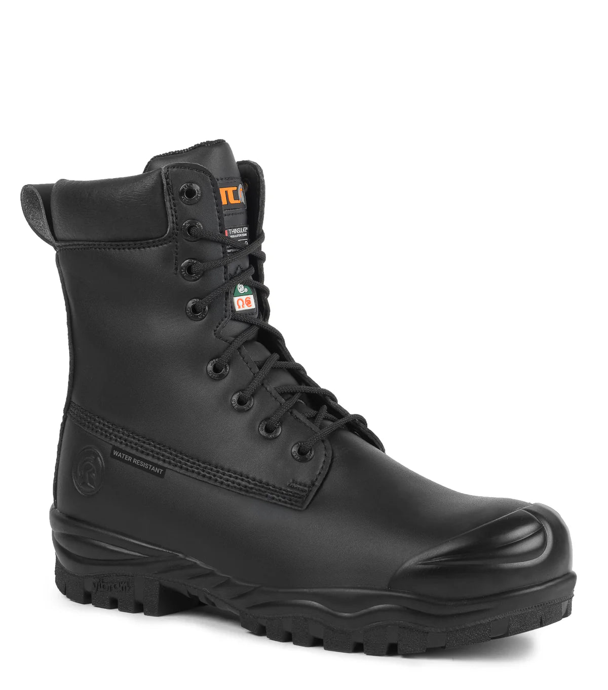 STC Maska, Black | 8" 400 g Insulated Vegan Work Boots | Vibram Fire&Ice