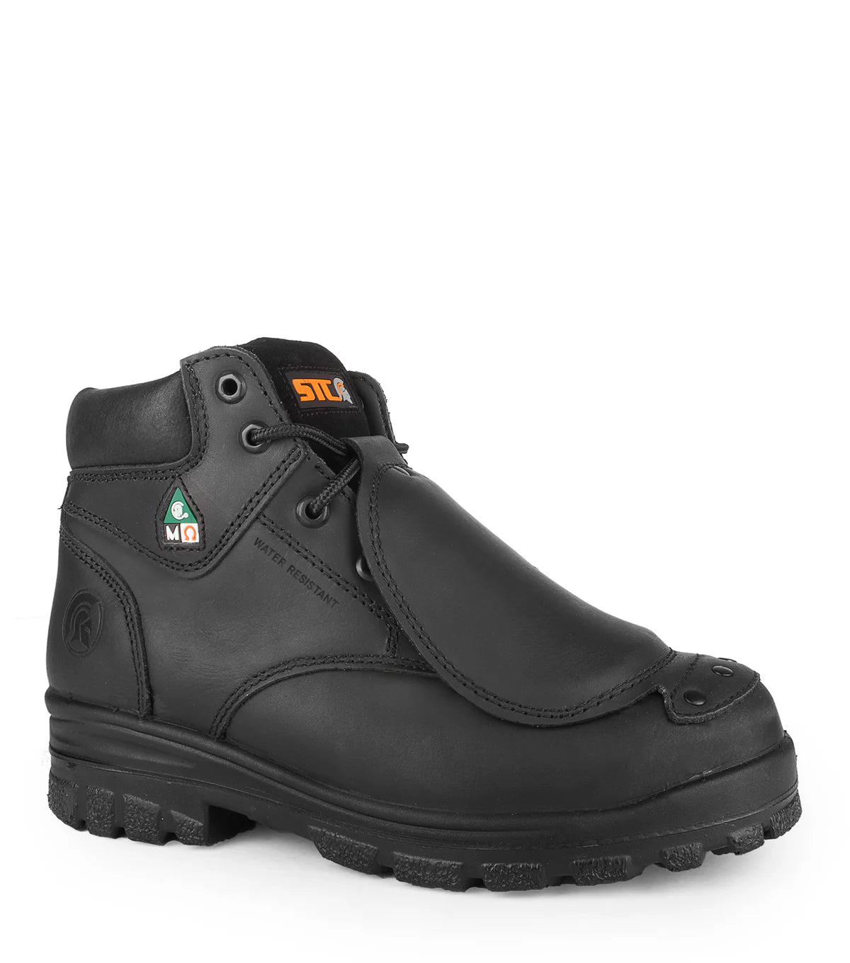 STC Press, Black | 6'' Leather Work Boots | Metguard Protection