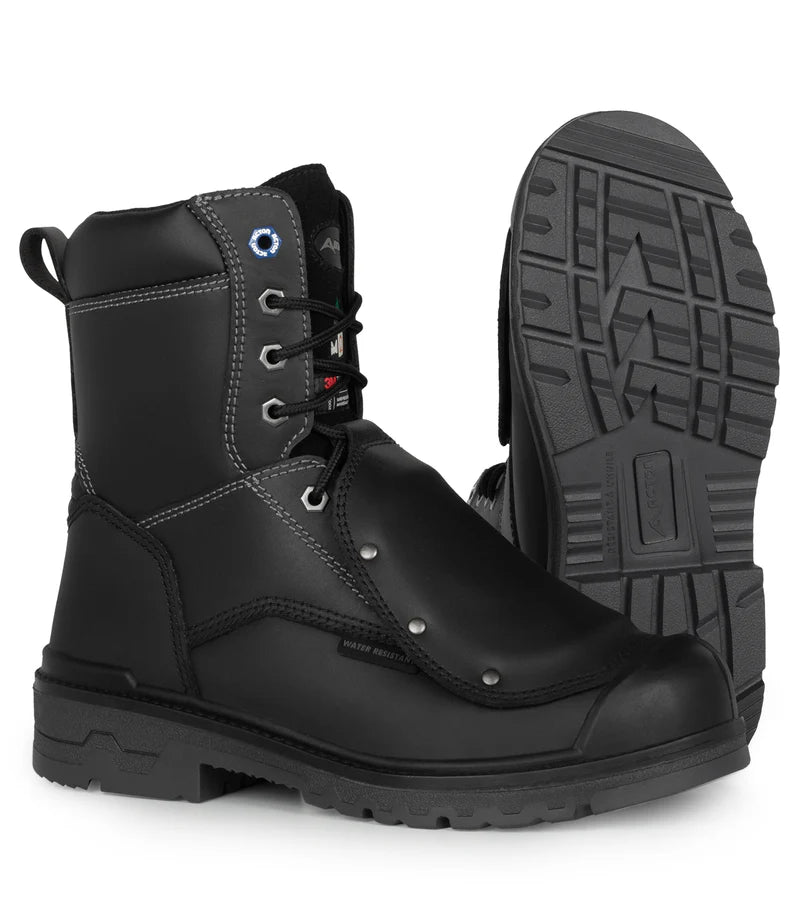 Acton Progum-X-Met, Black | 8" CSA Work Boots with External Metguard