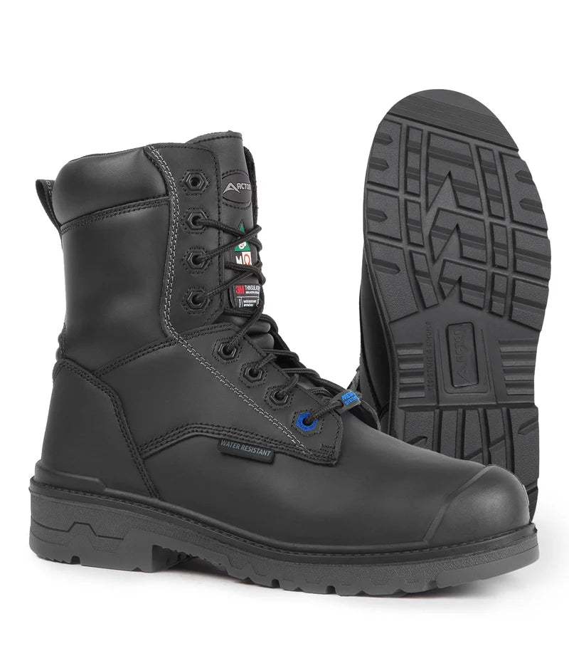 Acton Progum-i-met 2.0, black | 8" CSA work boots | Internal Metguard