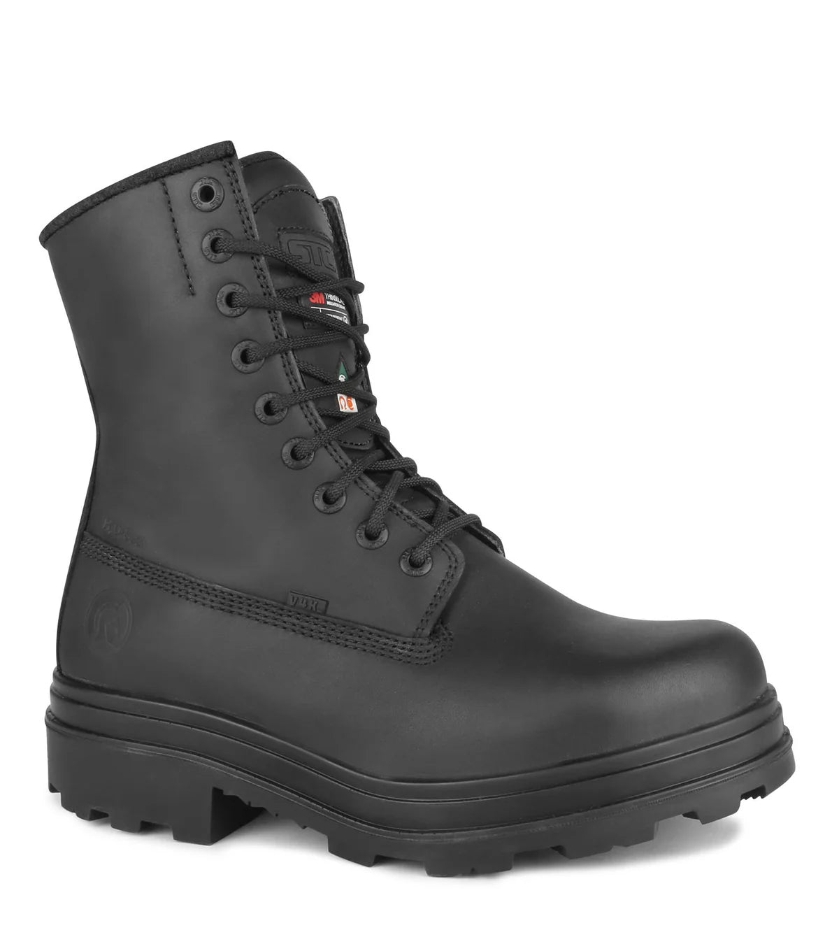 STC Blitz, Black | 8" Leather Work Boots | Vibram TC4+