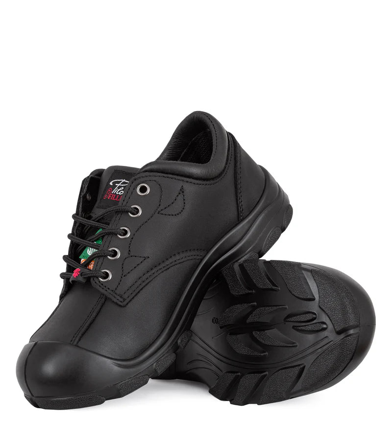 P&F S557 Women's Leather Work Shoes, CSA Steel Toe Cap